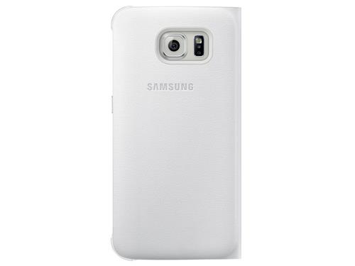 SAMSUNG Custodia cover a libro Samsung Flip Wallet per Galaxy S6 bianco